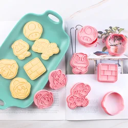 6-piece Super Mario Bros. Cartoon Biscuit Mold Household Baking Accessories Party Handmade Decorations Children's Birthday Gifts