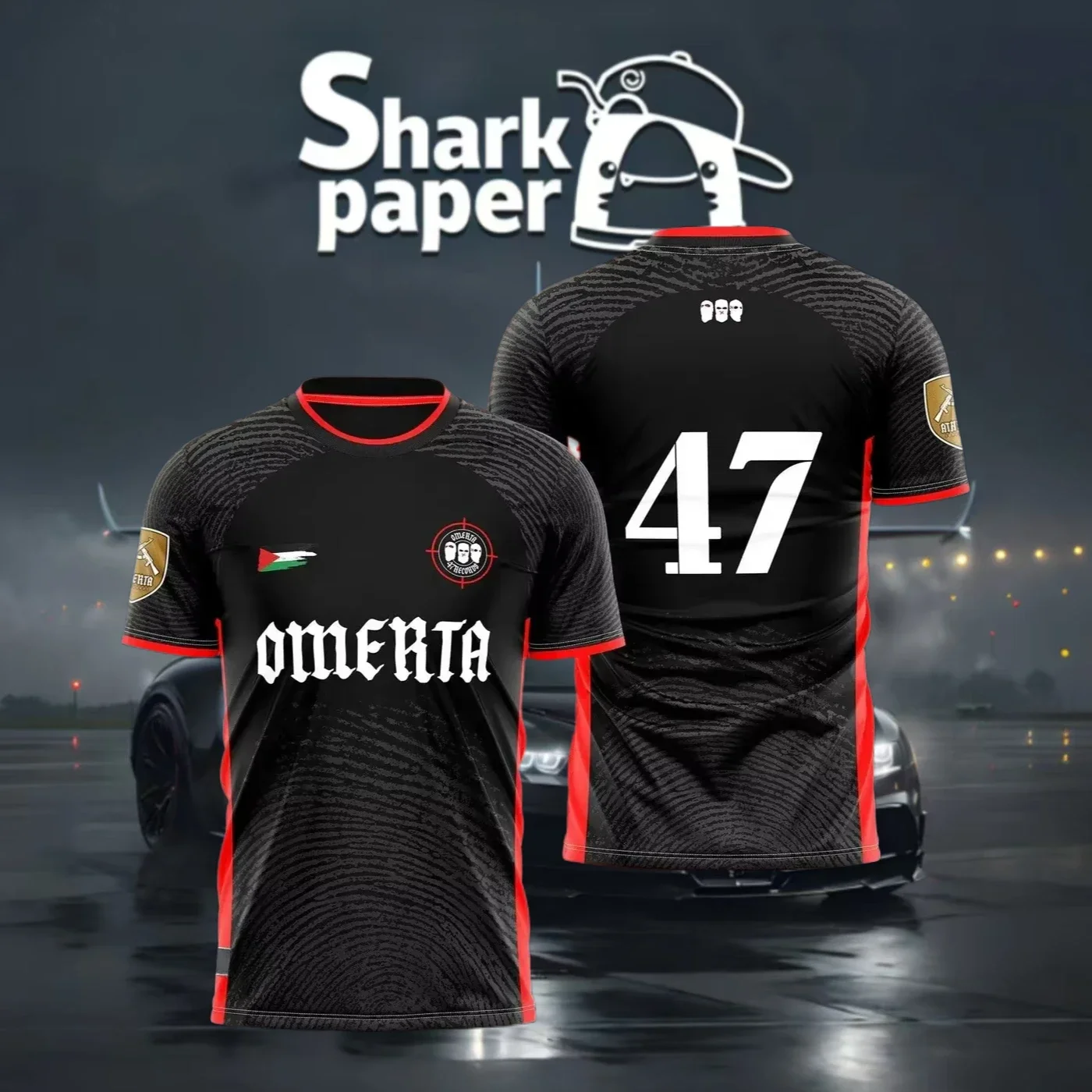 

2025 New Men T-shirt NO.1 Latest Model Maillot Omerta 47 T Shirt Men Casual Black White Top Y2k Clothes Boys' and Girls' Clothes