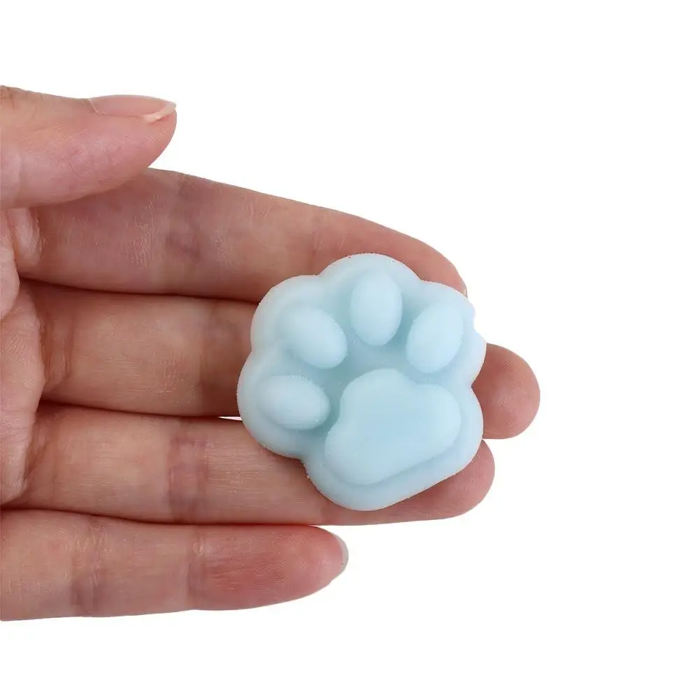 Pinch Music Ice Cube Ice Cube Balls Toy Mini Cat Paw Cube Release Toys Kawaii Transparent Ice Block Squeeze Toy Kids Gifts