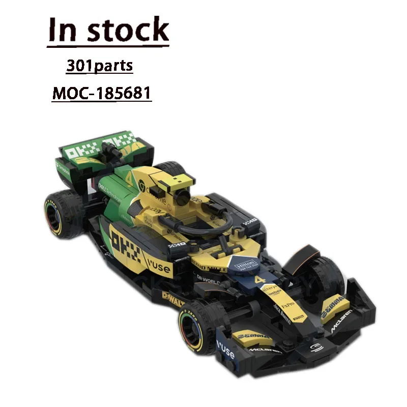 

MOC-185681 Formula One Racing Car MCL38 Building Block Model301 Parts Boys Children Education Birthday Building Blocks Toy Gifts