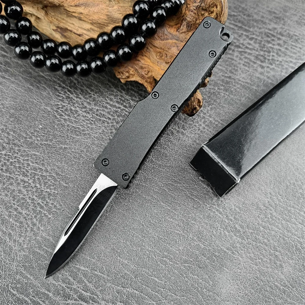 

Mini OTF Folding Knife 440C Blade Aluminum Alloy Handle High Quality Pocketknife Outdoor EDC Survival Camping Cutting Tool