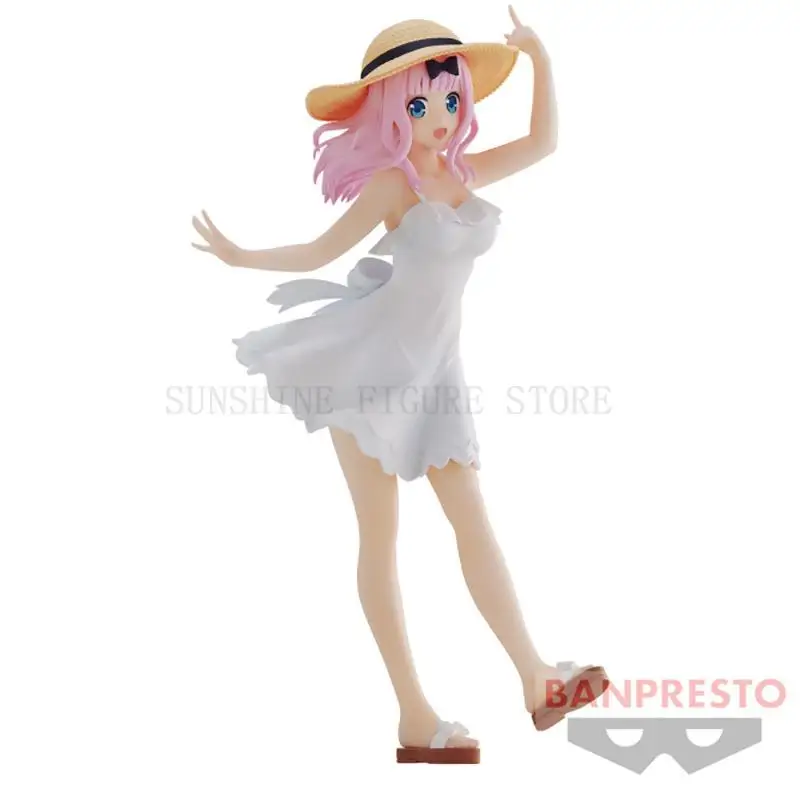 Banpresto Kaguya Sama Love هو شخصية حركة الحرب ، Fujiwara Chika Shinomiya Hayasaka Kyunties ، هدايا نموذجية للفتيات ، متوفرة بالمخزون