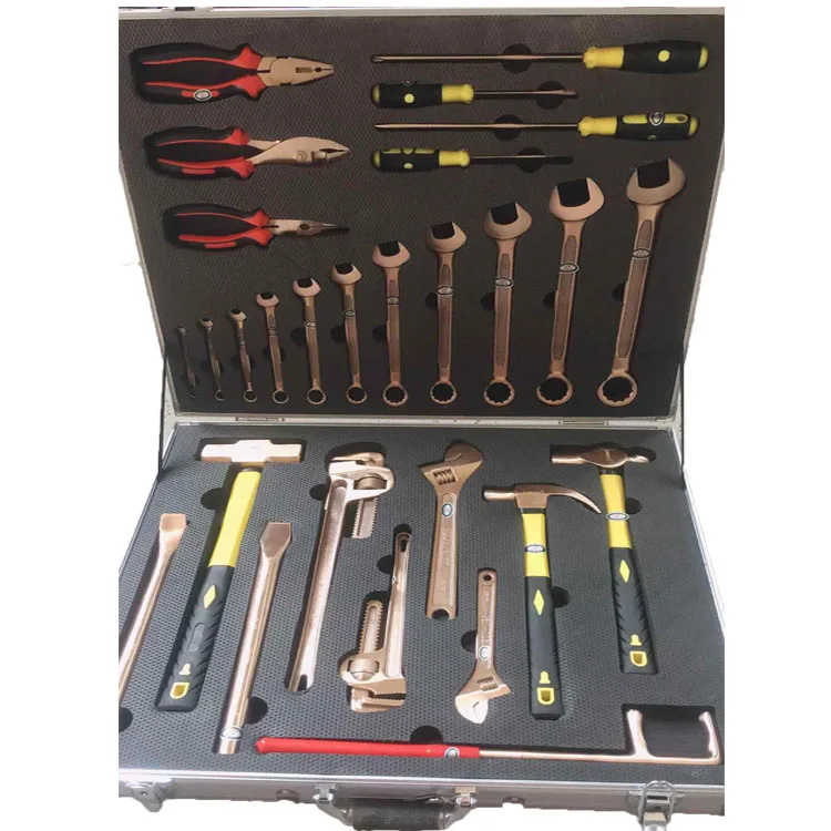 

China manufacturer Customise Non sparking tool set industry hand tools for oil gas useful