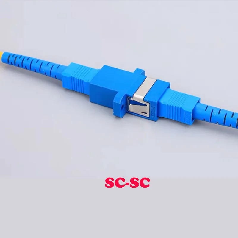 10 unids/lote adaptador de conector de fibra óptica SC/UPC SM brida monomodo Simplex SC-SC APC FC UPC acoplador especial al por mayor a Brasil