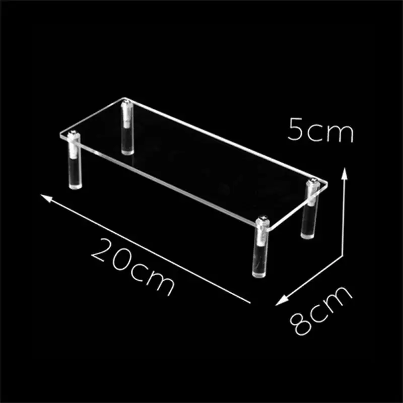 Tier Acrylic Display Stand,Clear Display Riser Rack for Cupcake,Perfume Doll Décor and Organizer Amiibo Figures