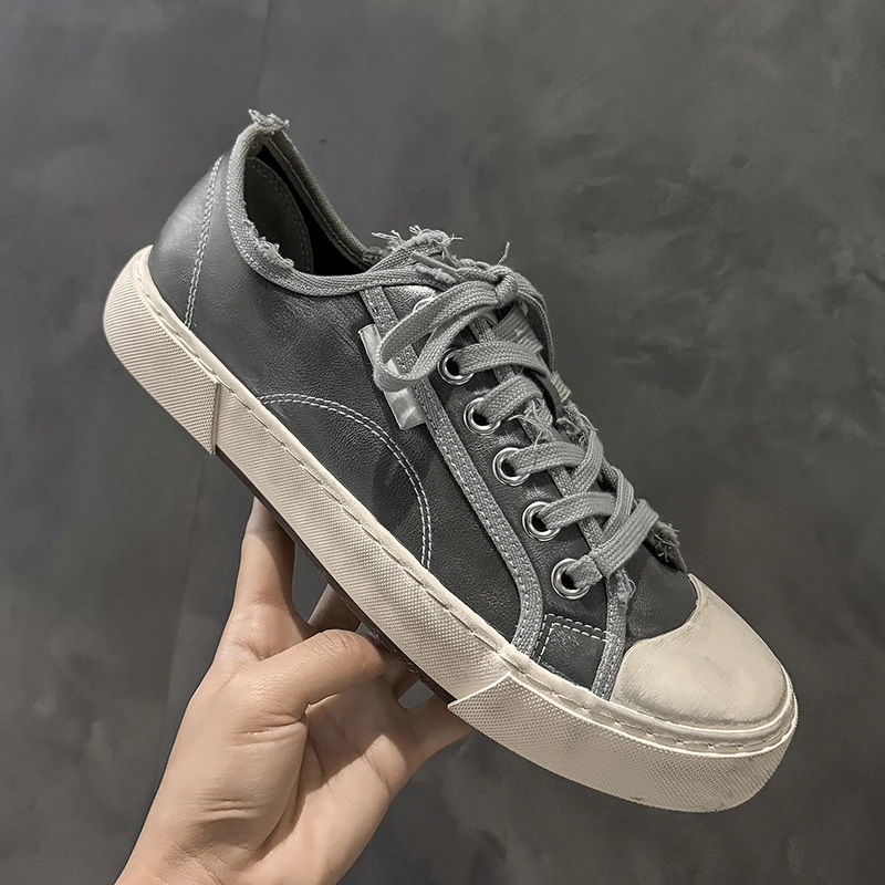 

Men Vulcanized Shoes 2026 Autumn Outdoor Fashion Running Shoe Casual Sneaker Thick Sole Anti Slip Sport Shoes Zapatos Hombres