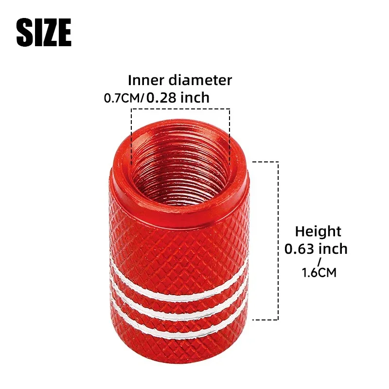2 قطعة ملحقات الدراجة النارية عجلة قضيب صمام إطار قبعات محكم يغطي الغبار قبعات لياماها YZF R1 R3 R6 R7 R9 R15 R25 YZF600 #5