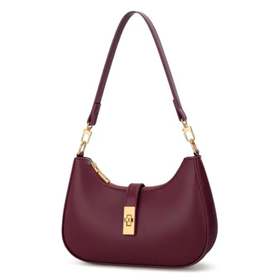 

KKXIU Shoulder Bag for Women Cute Hobo Handbag and Vegan Leather Retro Small Clutch Purse with Zipper