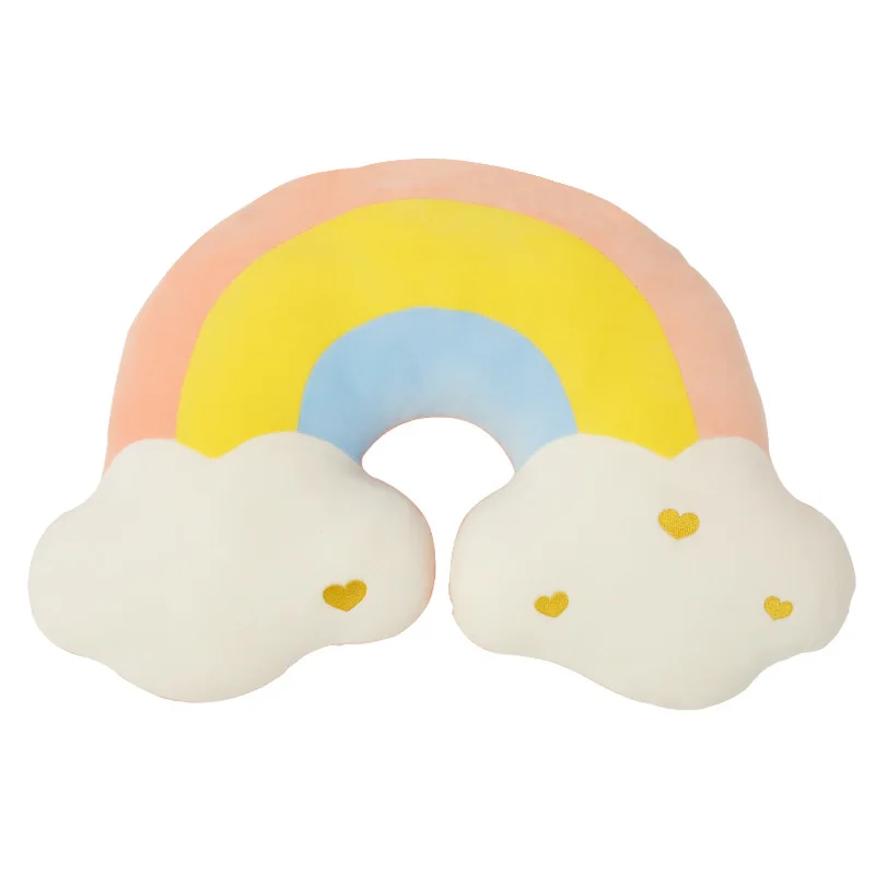 

40cm Kawaii Rainbow Cloud Plush Toys Cute Stuffed Sweet Cartoon Pillow Doll Birthday Christmas Gift for Kids Baby