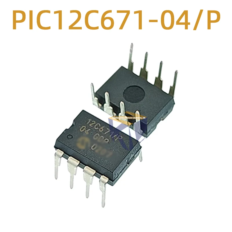 1pcs PIC12C671-04/P PDIP-8 Microcontroller IC 8-Bit 4MHz 1.75KB 1K x 14 OTP  PIC12C671