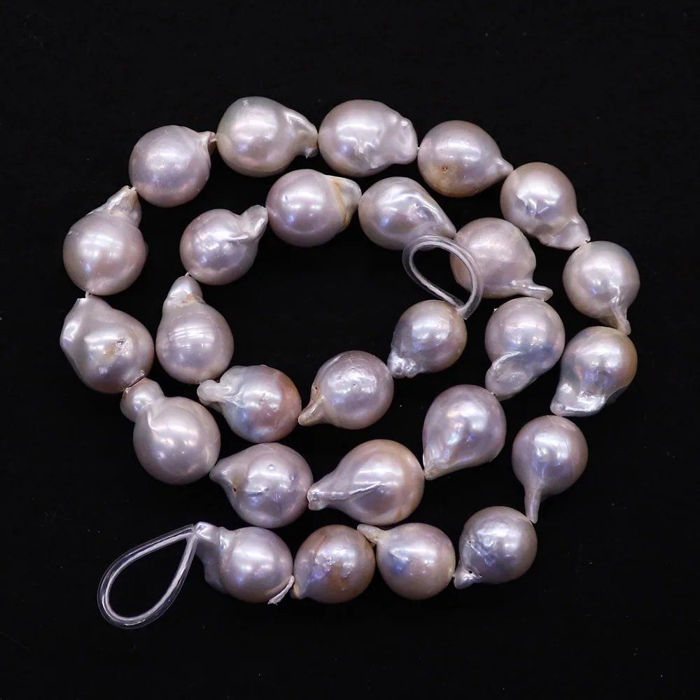 Natural Freshwater Pearl Small Tail Shape Beads Baroque Pearl Straight Hole Loose Bead 1 Strand DIY Necklace Bracelet Jewelry