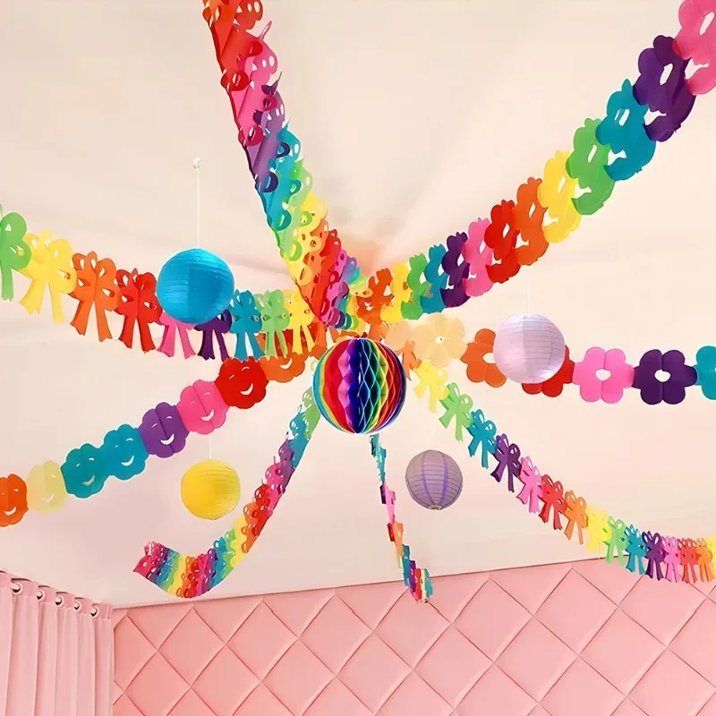 

Colorful Cartoon Tassel Garland Classroom Decorations Party Supplies for Birthday Festival Celebration Decor