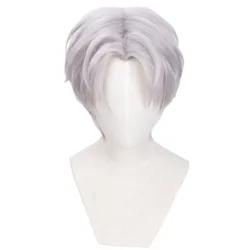 Light and Night Carnival Cosplay Charlie Costume Wig Short Light Brown Heat Resistant Synthetic Halloween Party Wigs + Wig Cap