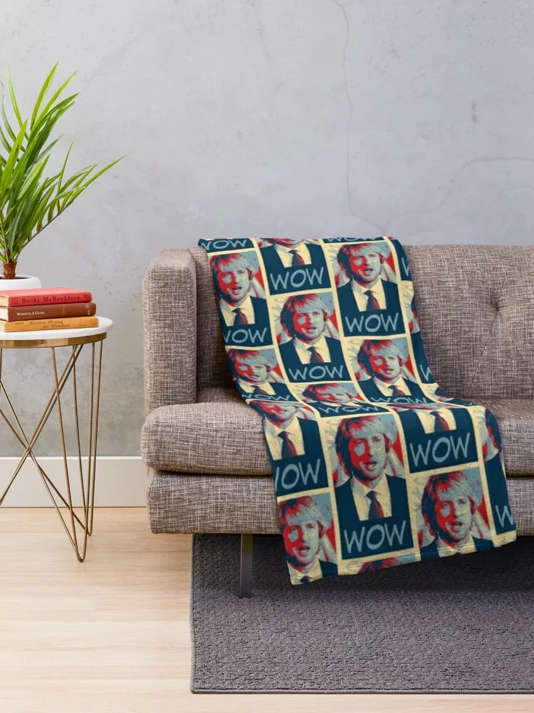 Owen Wilson Digital Art Wow Meme Throw Blanket Decorative Sofa Blanket Thermal Blanket