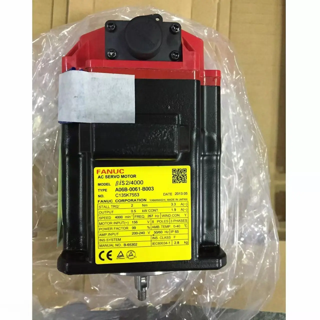 

A06B-0061-B003 New Fanuc AC Servo Motor 12 Months Warranty A06B0061B003