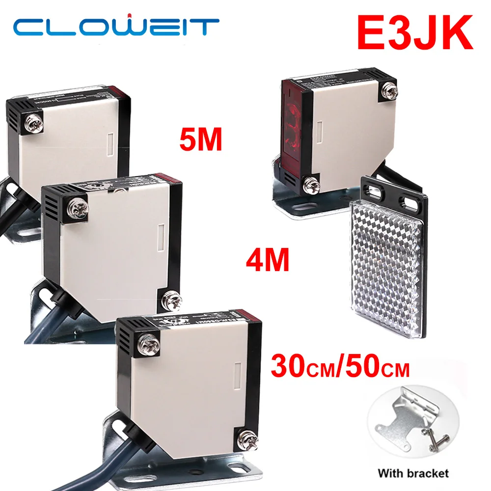 E3JK-DS30/50 R4/5D Diffus/Spiegel/Reflektierender Photoelektrischer Sensor-Schalter AC/DC Universal