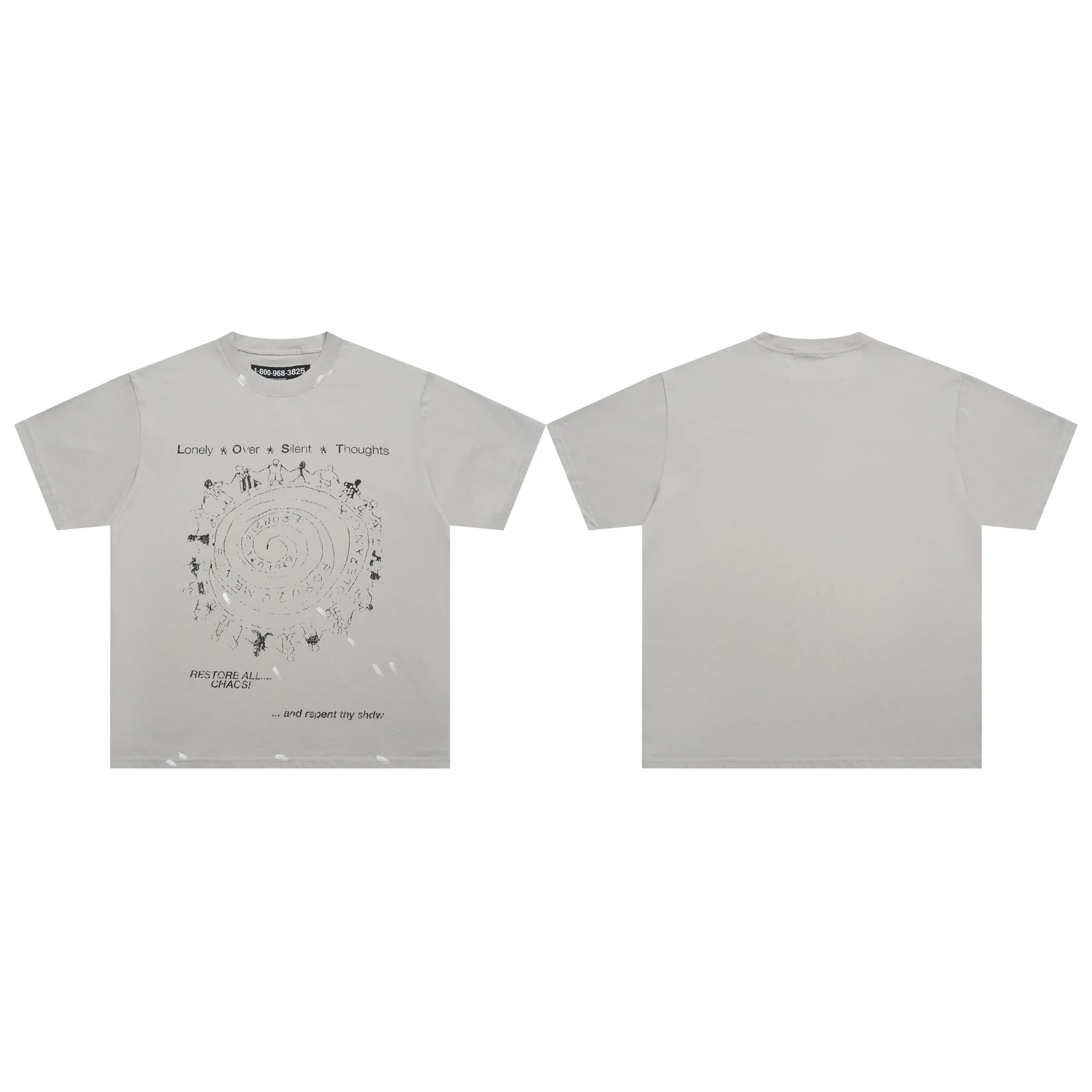 

LOST SHDWS Американская уличная одежда унисекс универсальная модная футболка с короткими рукавами