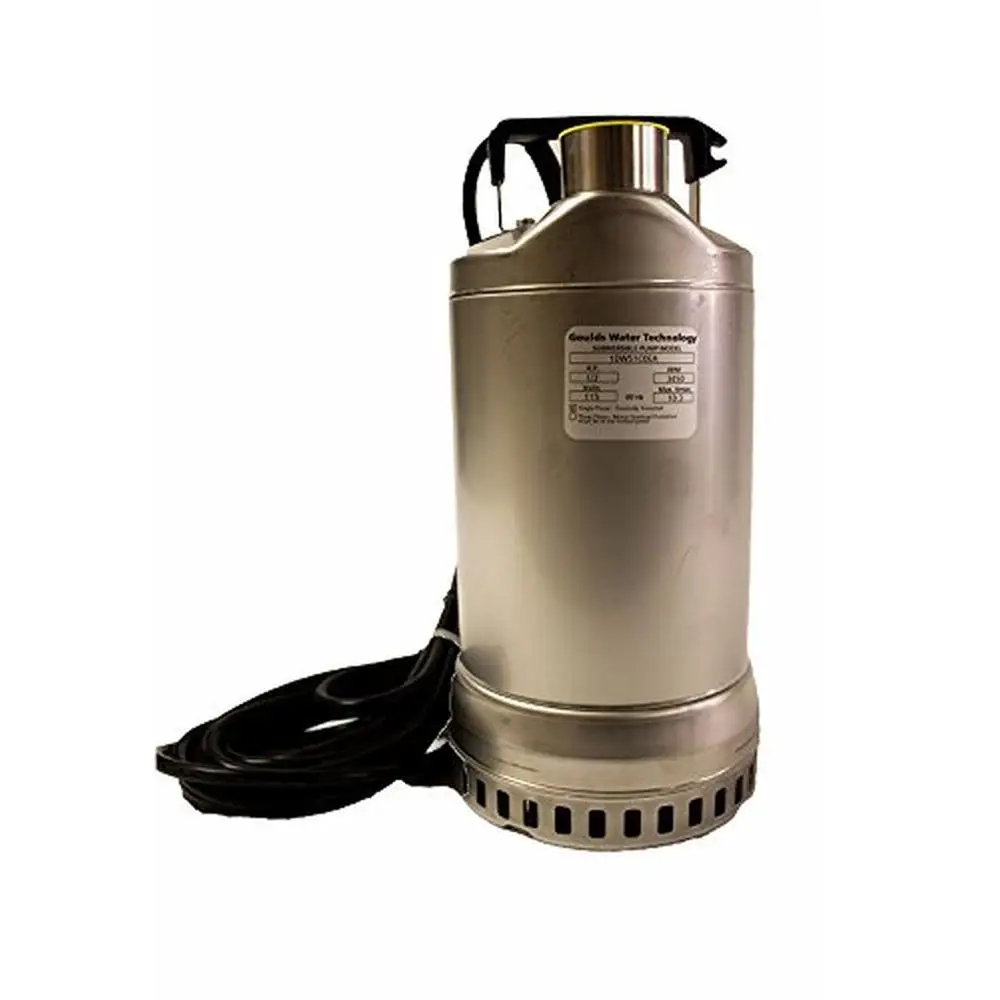 1HP 1DW51E3EA Submersible Dewatering Sump Pump 230V Three Phase Heavy Duty Stainless Steel Pump