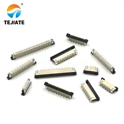 10PCS FPC connector FFC cable socket 1.0mm vertical SMT with locking buckle 4P6P8P10P12P14P16P18P20P24P28P