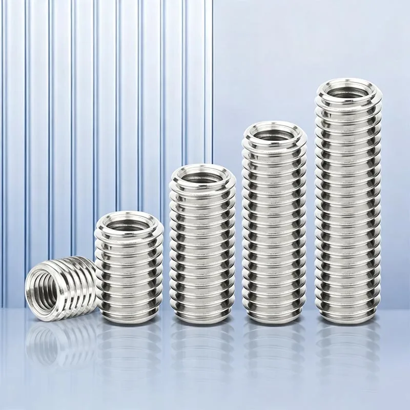 M2 M2.5 M3 M4 M5 M6 M8 M10 M12 304 Stainless Steel Inside Outside Thread Adapter Screw Nuts Insert Sleeve Converter Nut
