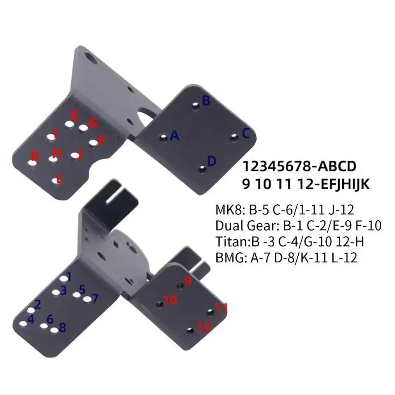 652F for Ender3 Direct Drive Mount Pulley and Plate for BMG Dual Gear Extruder