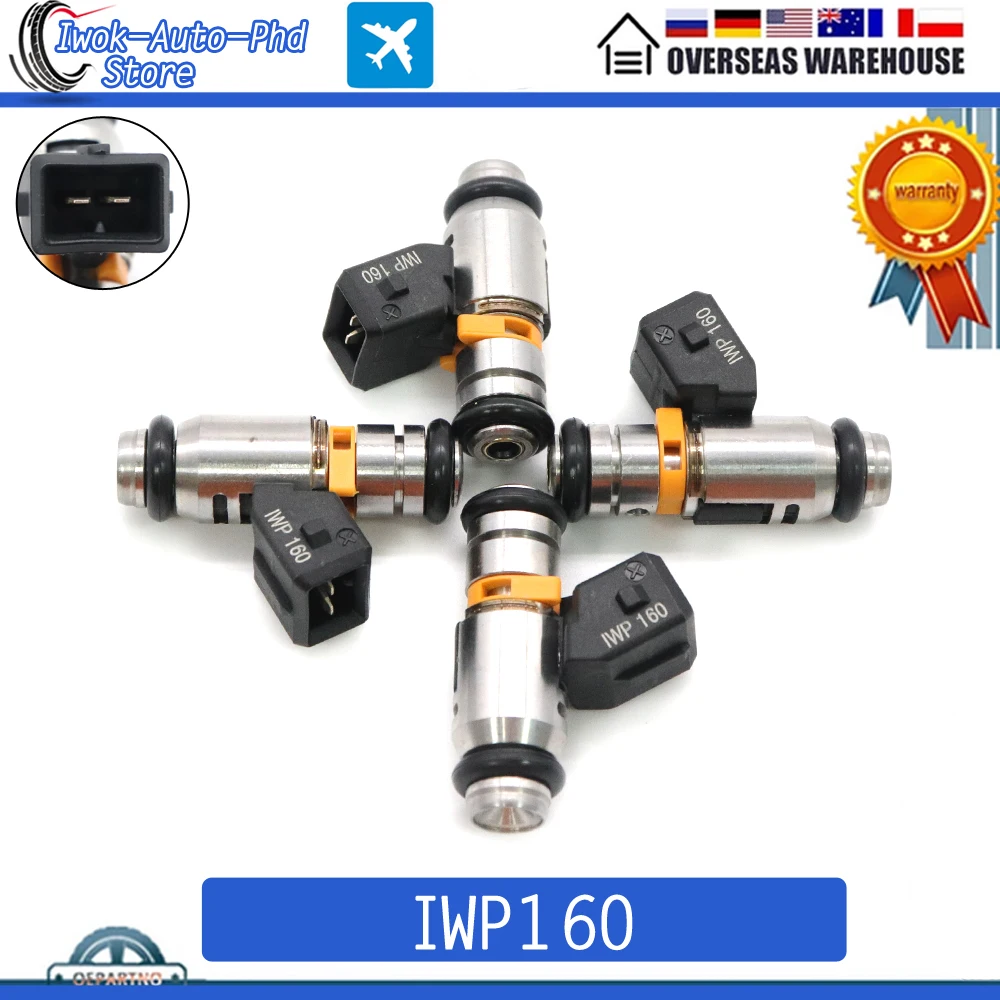 IWP160 Car Petrol Fuel Injectors Nozzle for Fiat 500 Punto Lancia 1.2 1.4 71724544 77363790 71792994 71724545 71724546 75112160