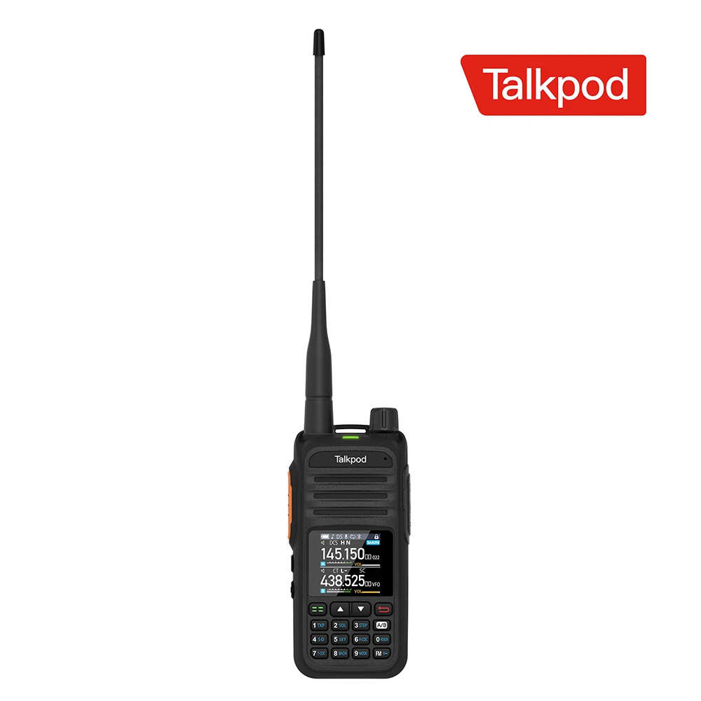 A36plus UHF/VHF/AM/FM Multi-Band Portable Two Way Radio Transceivers Multi-Function with Color Display Walkie talkie