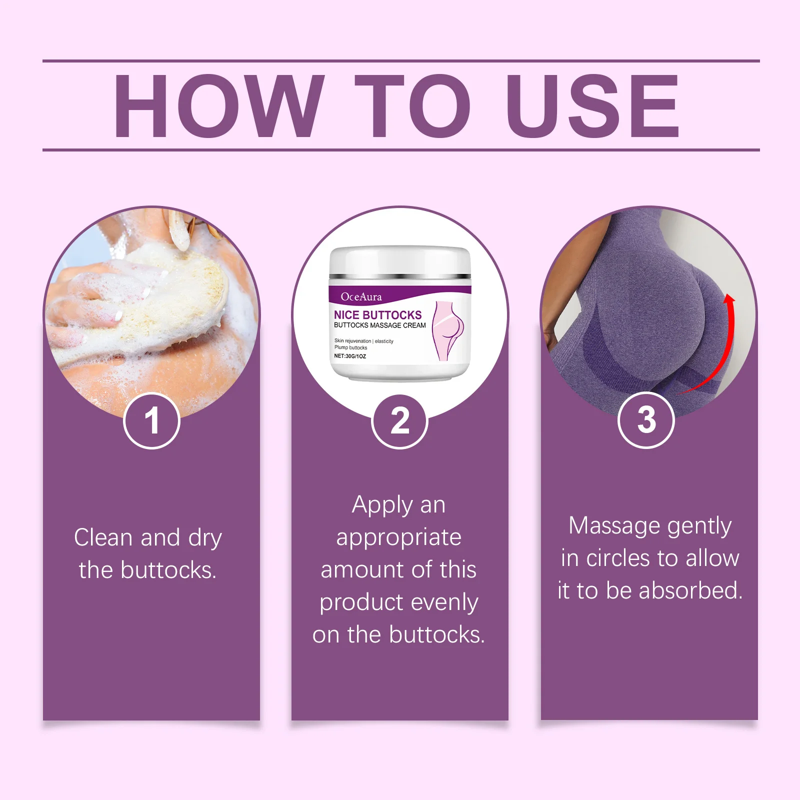 Crema para levantar glúteos, mejora la flacidez, reafirmante, levantamiento de cadera, agrandamiento de glúteos, crema nutritiva suavizante para glúteos