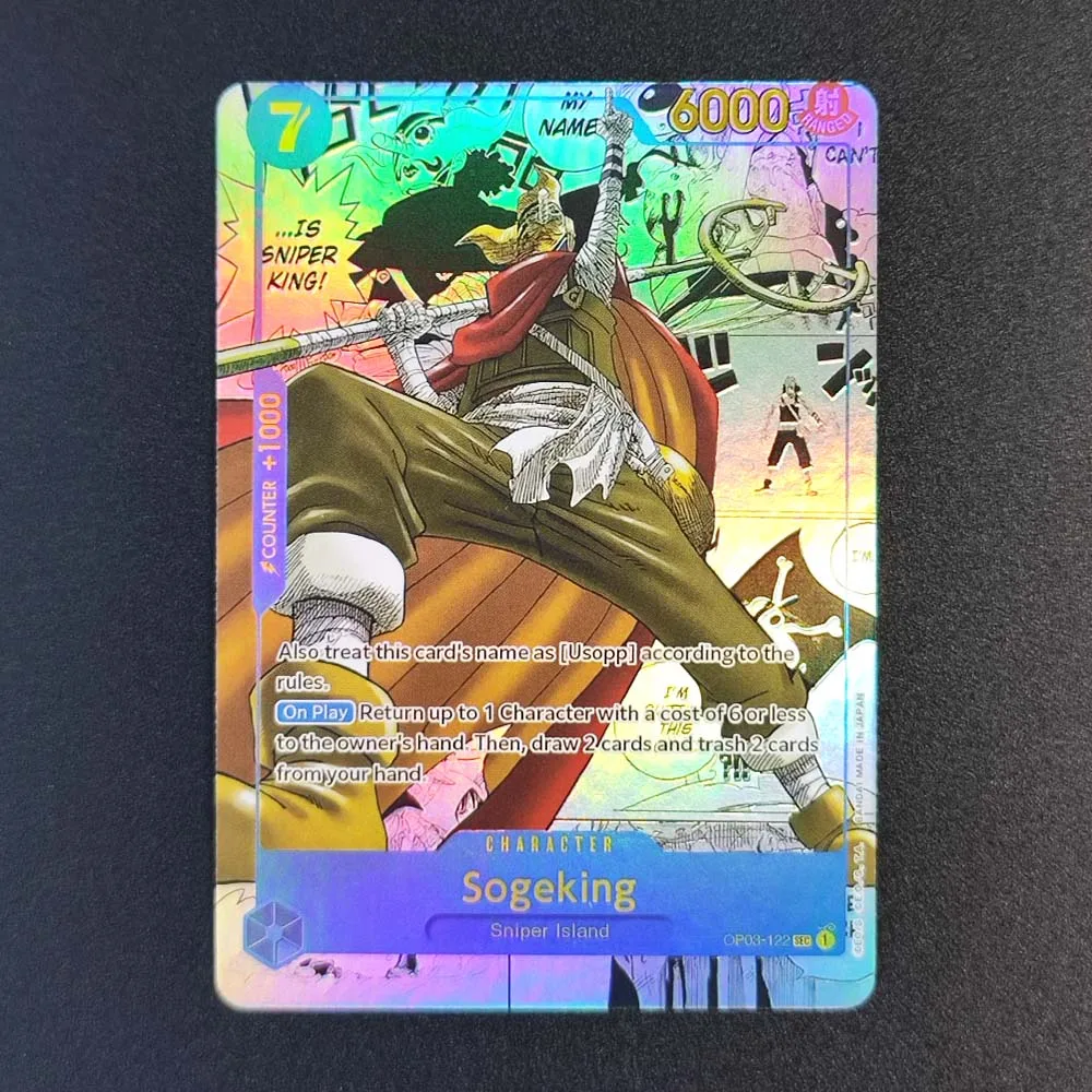 Bricolage une pièce jeu de cartes Manga Shanks OP01-120 Luffy EB02-061 Chopper EB01-006 Nami OP01-016 Sogeking anglais Tcg cartes d'anime
