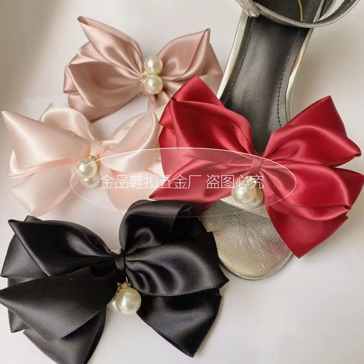 Butterfly Versatile Shoes Flower Clip Ribbon Detachable Solid Swallowtail Japanese Lolita French Diy Accesories Without Shoes