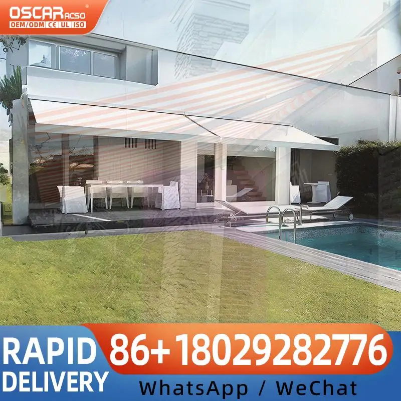 

Кронштейны для крепления каркаса выдвижного навеса с пружинным механизмом для улицы, сада, патио, балкона