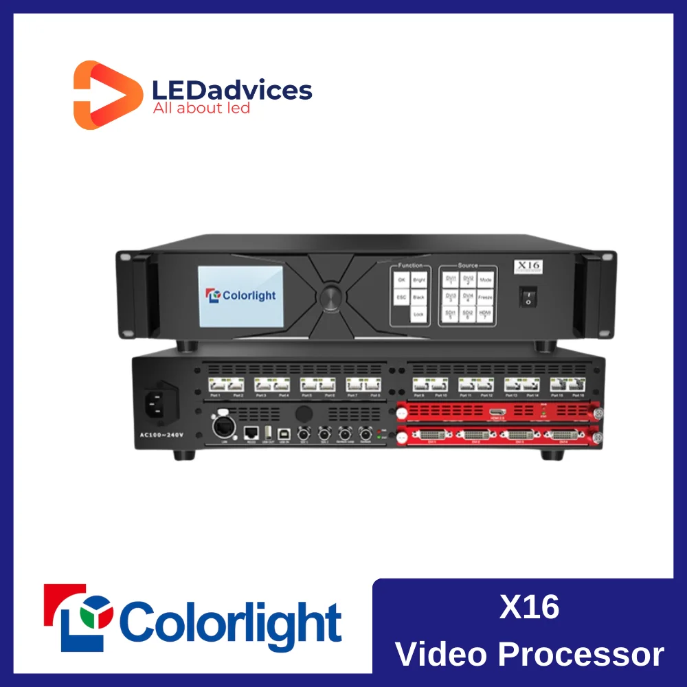 

Colorlight X16 Video Processor All-in-One Professional LED Display Controller Full Color Display 4096×2160@60Hz X7 X8 X16 X20