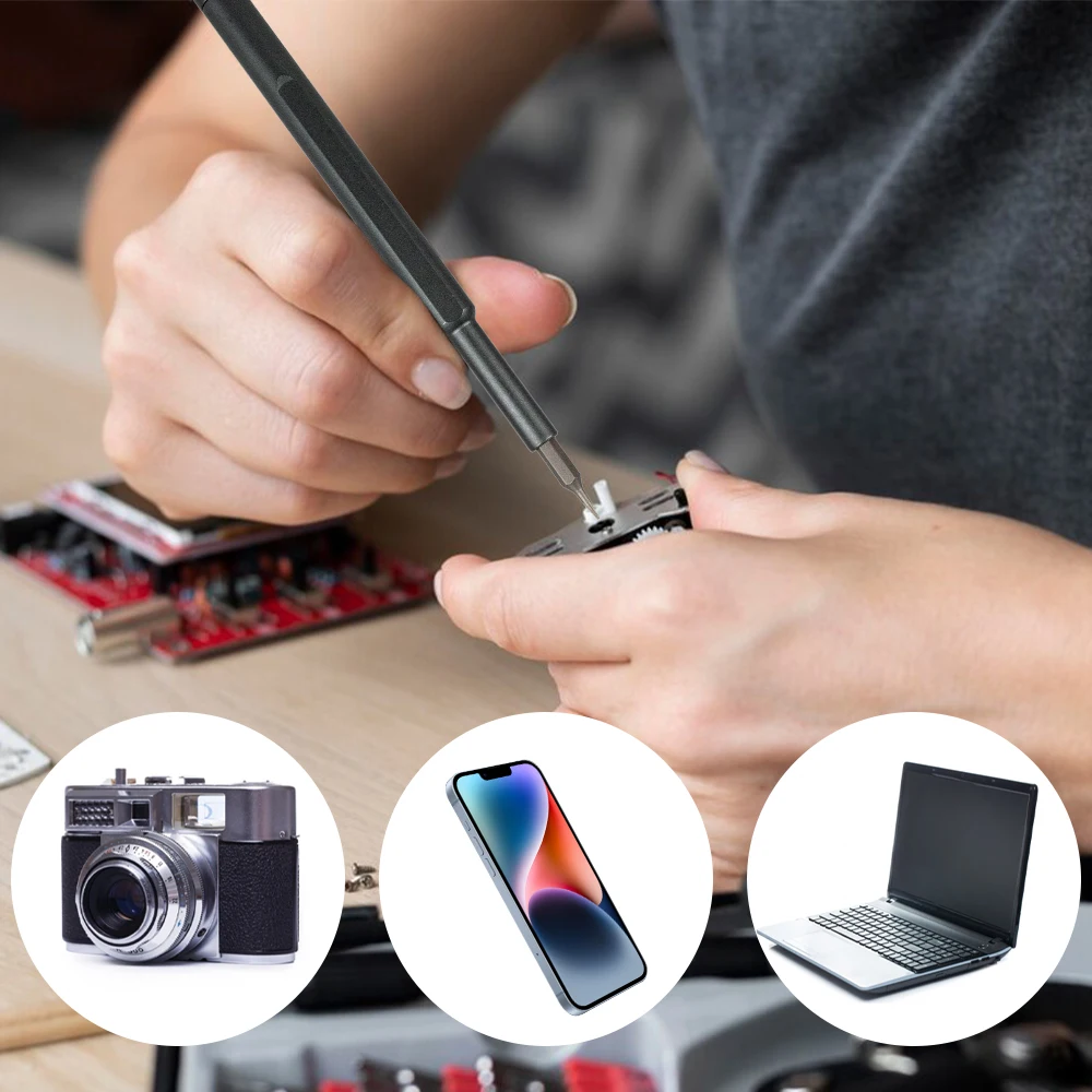 Conjunto de chave de fenda de precisão magnética 25/63 em 1, mini kit de ferramentas para reparo de celular, pc, hardware profissional com brocas hexagonais torx