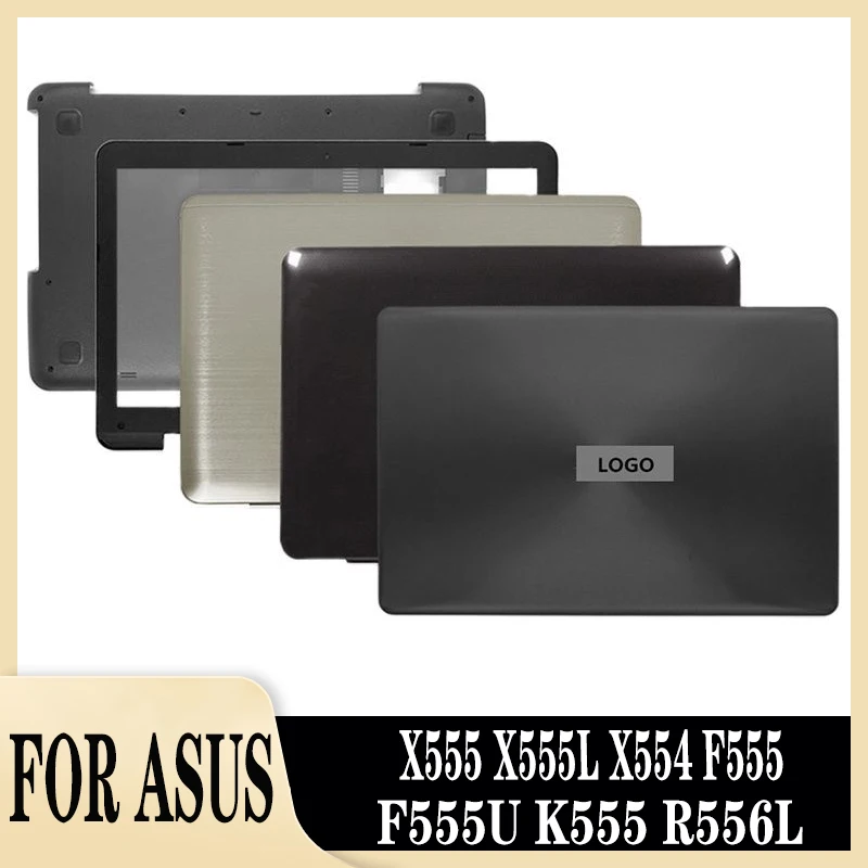 

New For ASUS X555 X555L X554 F555 F555U K555 R556L LCD Back Cover Front Bezel Palmrest Bottom Case Hinges Hinge Plastic