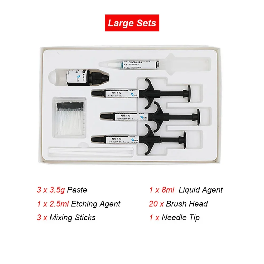 

S/L Dental Bracket Adhesive Set Teeth Light Cure Enamel Bonding Glue Orthodontic Resin Material Dentist Clinic Tools Accessories