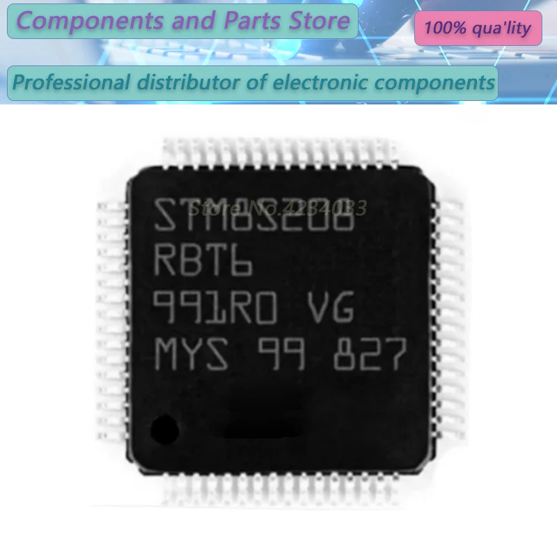 1PCS  STM8S208RBT6  STM8S208RBT  STM8S208R  LQFP64 NEW100%  STM8S 208RBT6