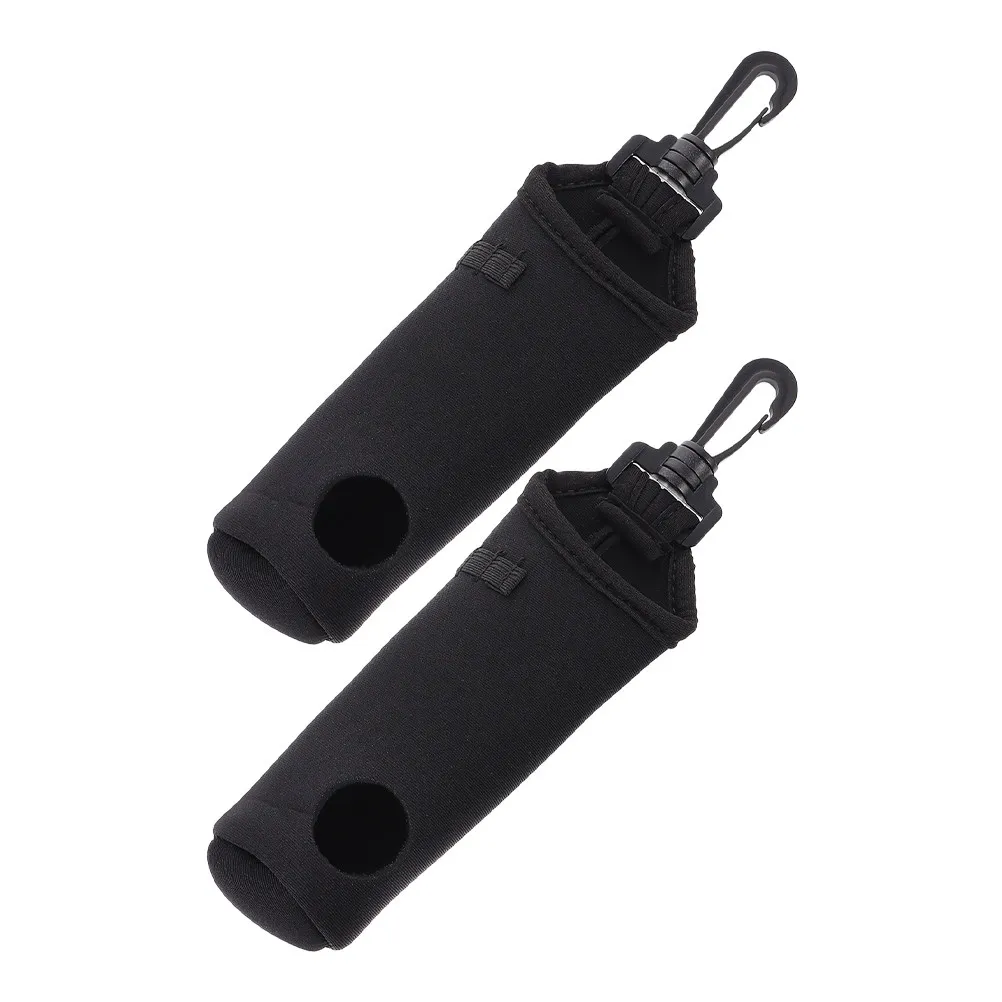 

2Pcs Golf Ball Bag Portable Neoprene Ball Holder with Hook Access Hole for Training Practice Storage Golf Accessories