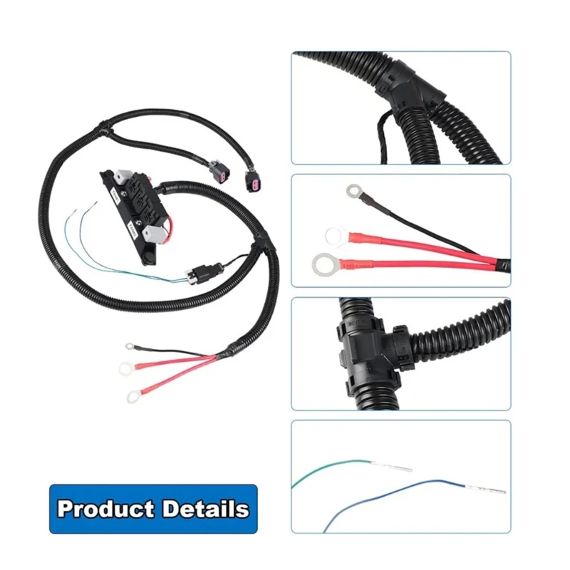 Double Fan Wiring Harness for XL 1500 2500 3500 674-00923 JCTFN22 Cooling System GTWS