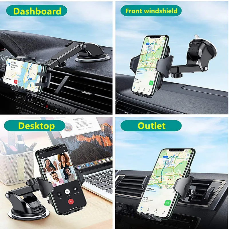 Car Dashboard/Windscreen/Air Vent GPS Cell Mobile Phone Support Holder Tools For Porsche Boxster Cayenne Panamera Macan Taycan