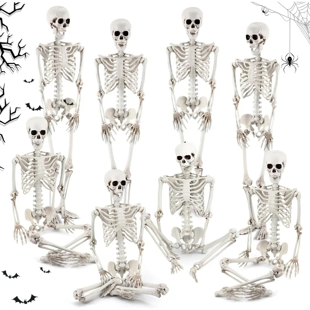 

Geetery 8 Pcs 5 ft Halloween Skeleton Decoration