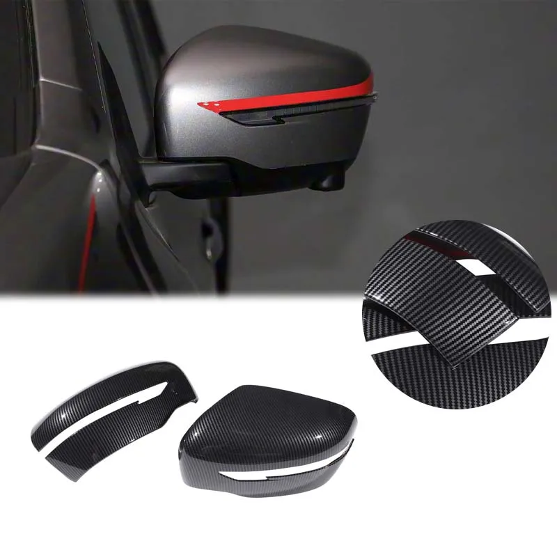 For Nissan juke 2015 2016 2017 2018 matte black side door mirror protective cover decorative sticker car styling accessories view 3
