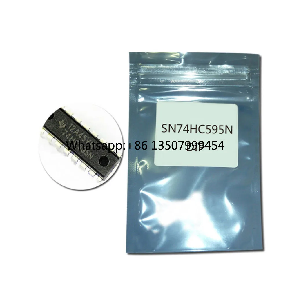 50PCS SN74HC595N DIP16 SN74HC595 74HC595N DIP 74HC595 IC Counter Shift Registers Tri-State 8-Bit New Original