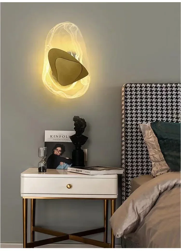 Applique Murale en Clip de Luxe, Décoration de oral et de Chambre à Coucher, Salon Moderne, Lampe de Fond, Éclairage NikLed Créatif