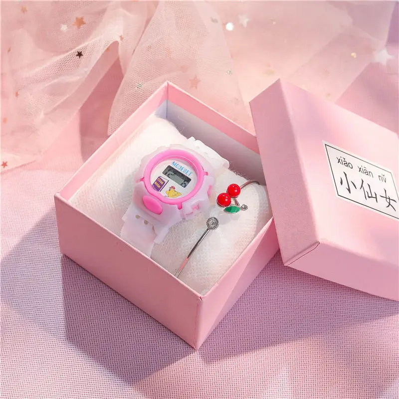 Cute Boys Girls Quartz Watch Kids Children's Student Time Clock Wristwatch Colorful Number Dial birthday Gifts Kids Watch