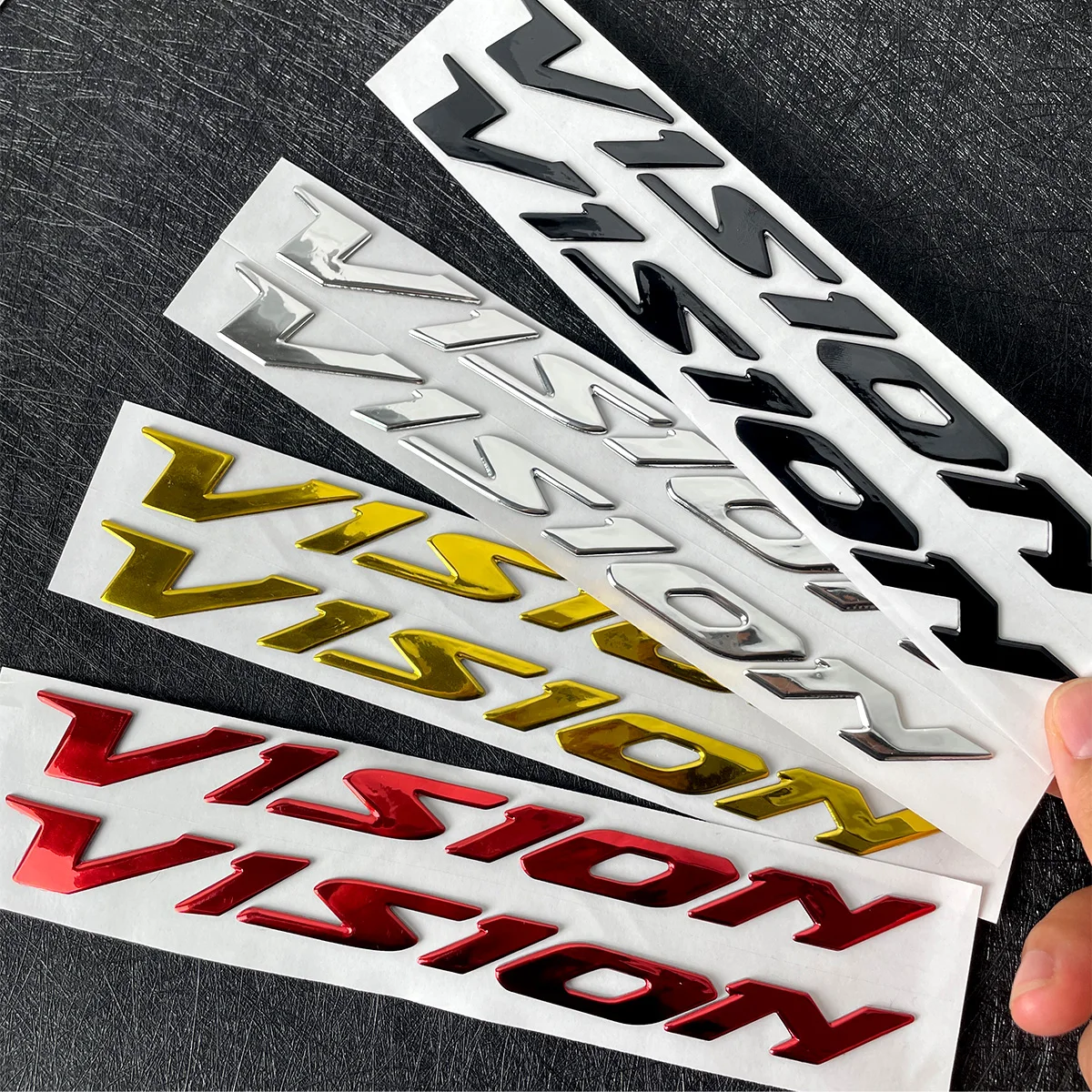 1 Pair For NSC Vision 50 110  50cc 110cc 3D Epoxy Resin Motorcycle Emblem Stickers Moto Scooter Side Body Accessories Decals