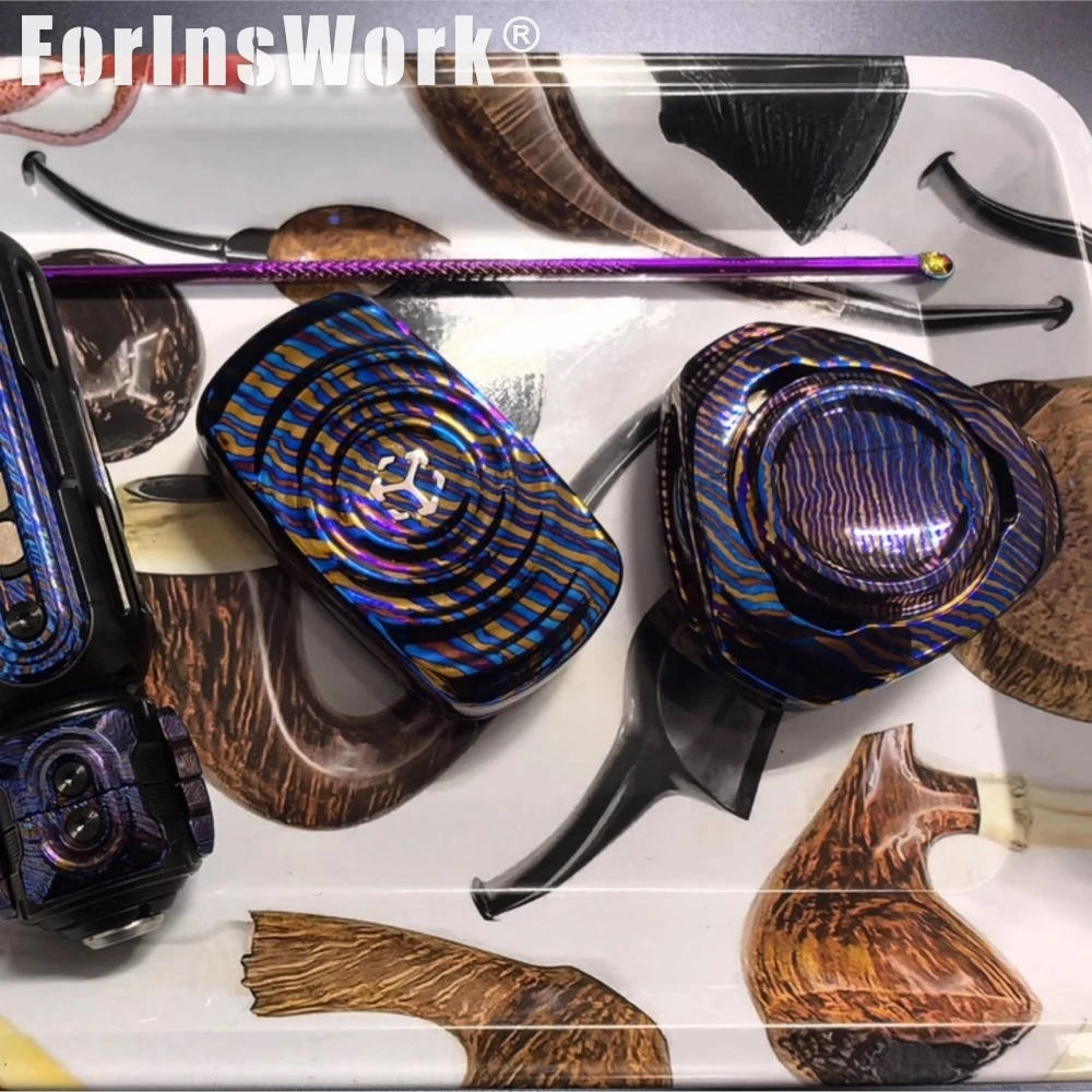 JUZHEDC Timascus Magnetic Linkage Fidget Spinner Magnetic Balls Fidget Anxiety Toys Desk Toys