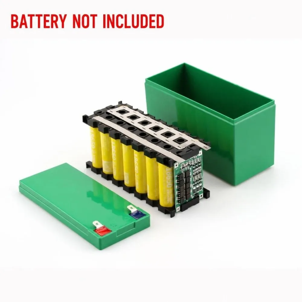12V Lithium Battery Storage Box ABS 3S 40A BMS 18650 Battery Case Nickel Strip Battery Assembly Kit