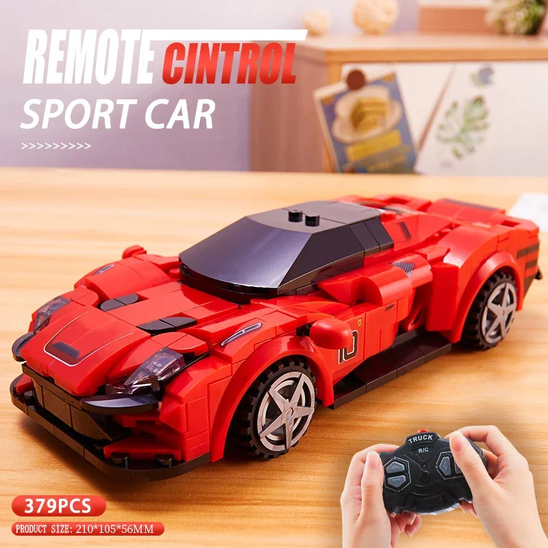 High-Tech City Remote Control Sports Car Building Block Racing Technical Off Road Vehicle Model Bricks Toys For Kid Gift MOC