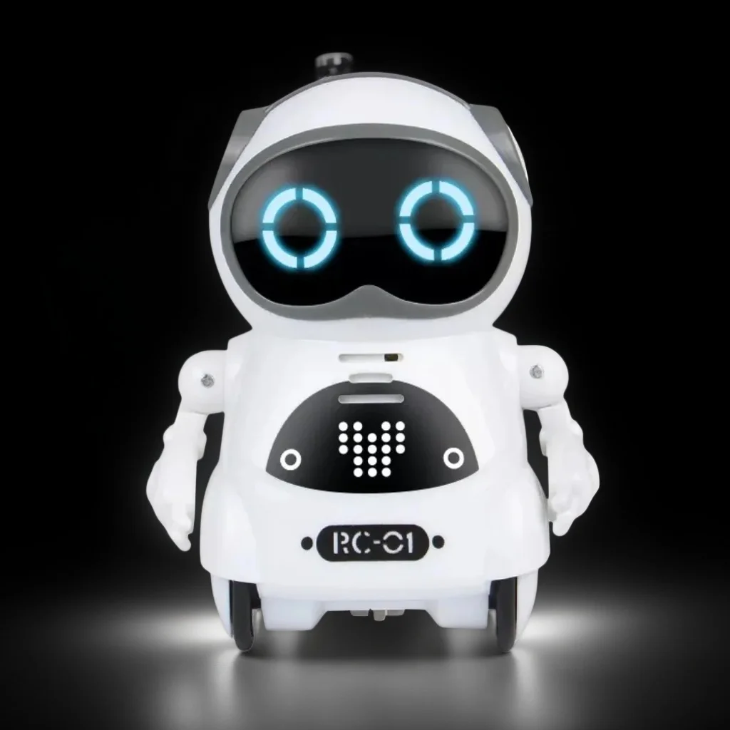 

Mini Robot Toy with LED Lights: Voice Recognition, Interactive Talking, Singing, Dancing