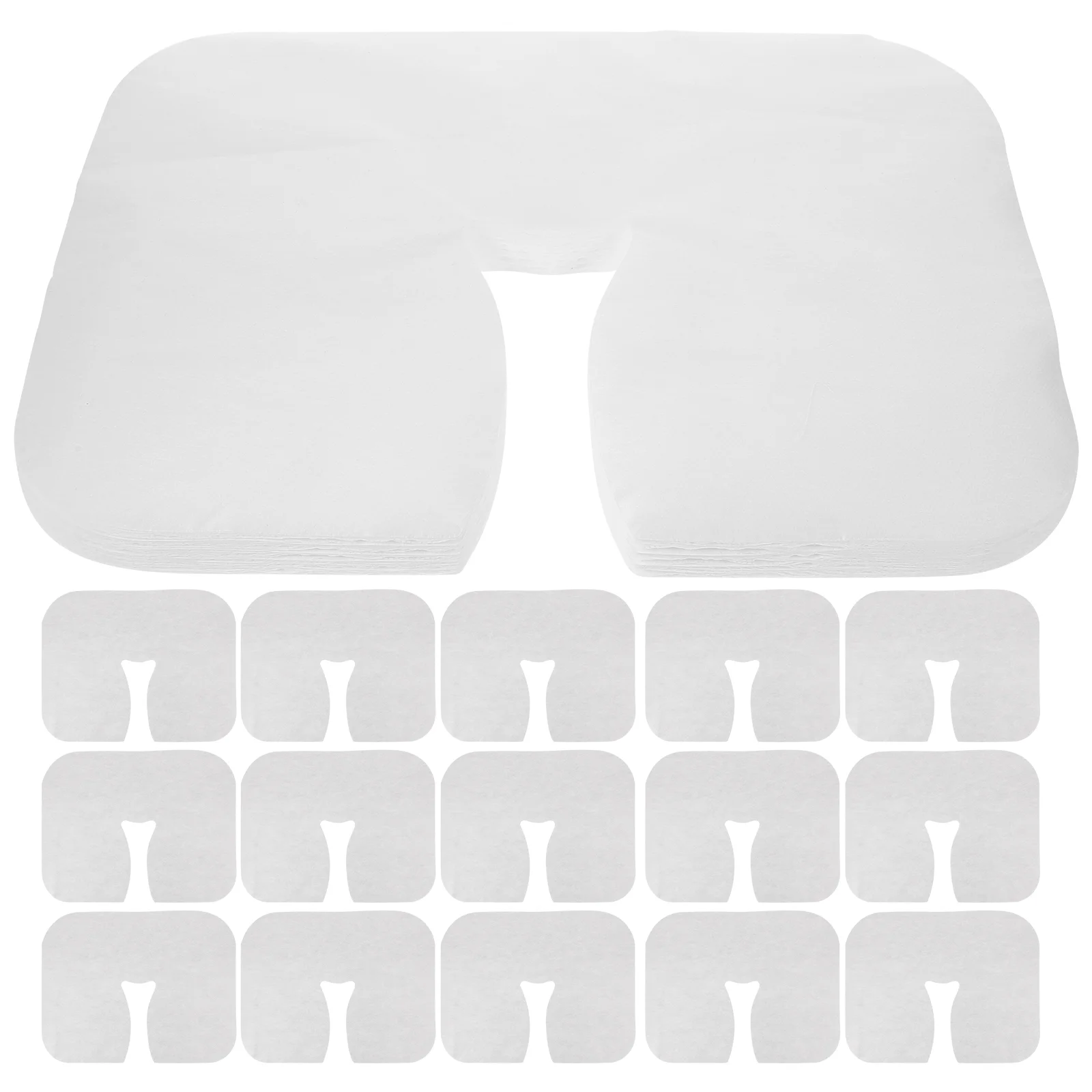 400 Pcs Disposable Lying Pillow Case Massage Cushion Sheets for Stretcher Spa Accessories Table Cradle Mat Face down Covers